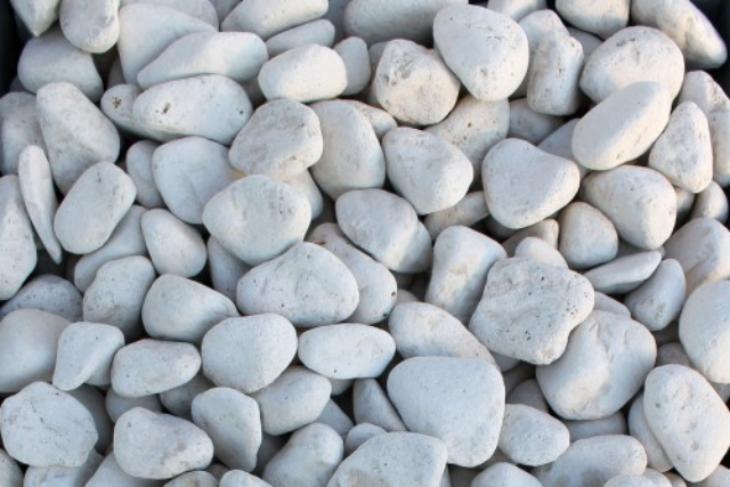 Белая галька галтовка (20-40 мм.)  купить в Твери от производителя, без посредников